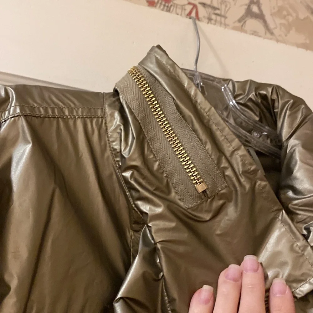 ANORAK Metallic Rain Coat. Sz. XL - Picture 9 of 15